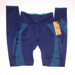 Victoria Secret PINK Pants Leggings XS Full Length Tight High Waist Navy Blue St